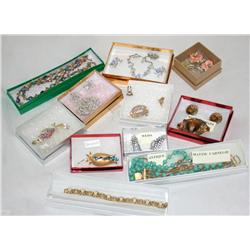 1 Box (11pcs) Vintage & Antique Costume Jewerly