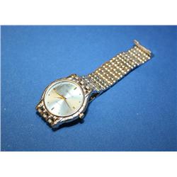 Geneva Blue Face Watch Stainless Steel