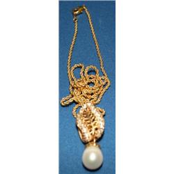 Vermeil 14kt Pearl Necklace