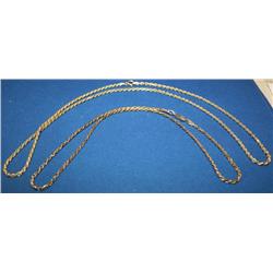 Vermeil 14kt Rope Chain Qty 2