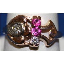 Pink Gold w/ Diamond & Ruby
