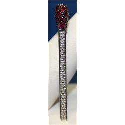 Diamond & Ruby Metch Design Pendant