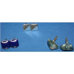 Vintage Cuff Links Qty 3 Pairs
