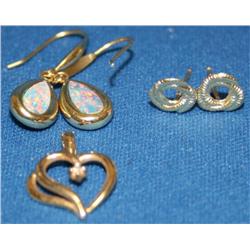 Diamond Pendant, Australian & Gold Ladies Earrings