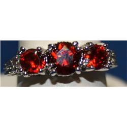 14K White Gold Ring w/ Tourmaline