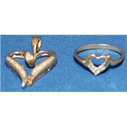 Diamonds Ladies Band & Diamonds Ladies Pendant