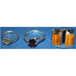 Three Silver Rings