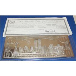 September 11th Memorial Silver $20 Bill