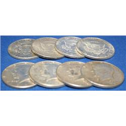 (8) 1965 Kennedy Half Dollars