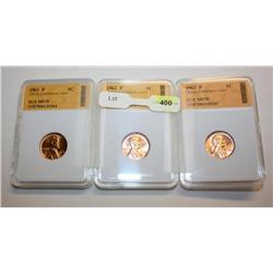 Lot of 3 Lincoln Pennies