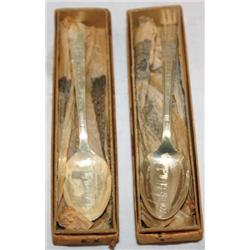 Lot of 2 Worlds Fair Collectible Spoons