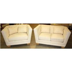 White Sofa and Chair Set