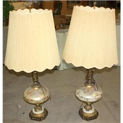 2  LARGE VINTAGE LAMPS