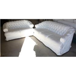 White Sofa & Love Seat