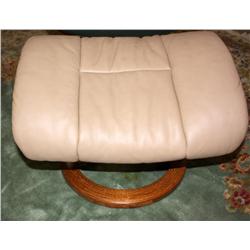 Tan Leather  Foot Stool