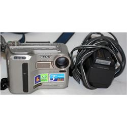Sony Handycam w/ Charger & Extra Battery