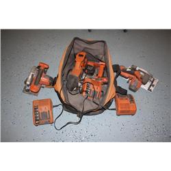 Bag With Rigid Cordless Tools