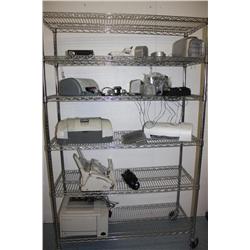 Rack Lot Of Electronics