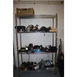 Rack Lot Of House Hold Electronics