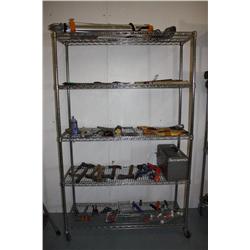 Rack Lot Of Hand Tools