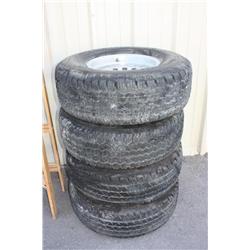 Lot Of 4 Aluminum Tires And Rims