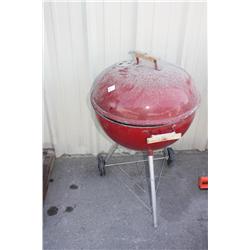 Red Round Charcoal Grill