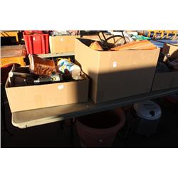 Table Lot Of Misc Household Items