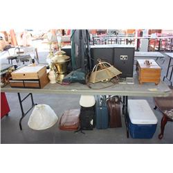 Table Lot Of Misc Items