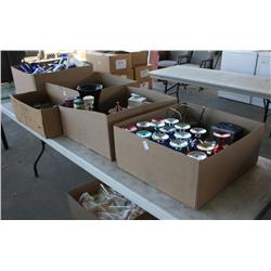 Table Lot of Cups & Misc