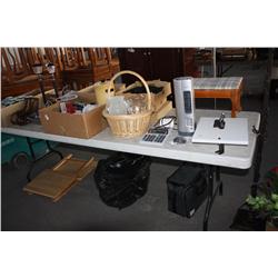 Table Lot Of Misc Items