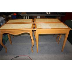 Lot Of 4 Marble Top Tables