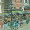 Image 3 : Roger Clarke Original Hand-Colored Ink Print, Nile Street Pottery