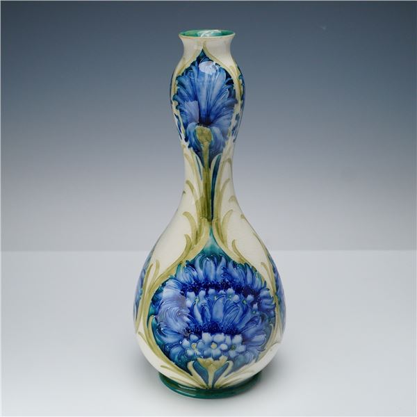 Moorcroft Macintyre Large Double Gourd Vase, Cornflower