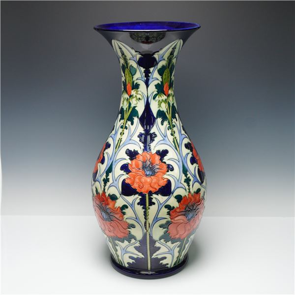 Large Moorcroft by Rachel Bishop Floor Vase, Poppy