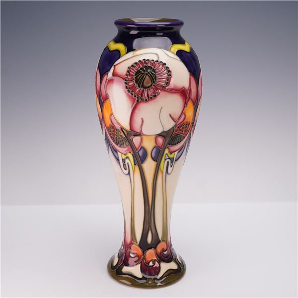 Moorcroft Pottery by Emma Bossons Anemone Vase, Signed