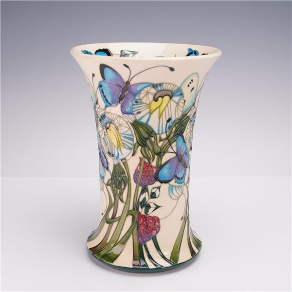 Moorcroft Pottery by Emma Bossons Butterfly Vase