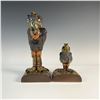 Image 1 : 2pc Andrew Hull Stoneware Grotesque Bird Bookends, Signed