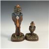 Image 3 : 2pc Andrew Hull Stoneware Grotesque Bird Bookends, Signed