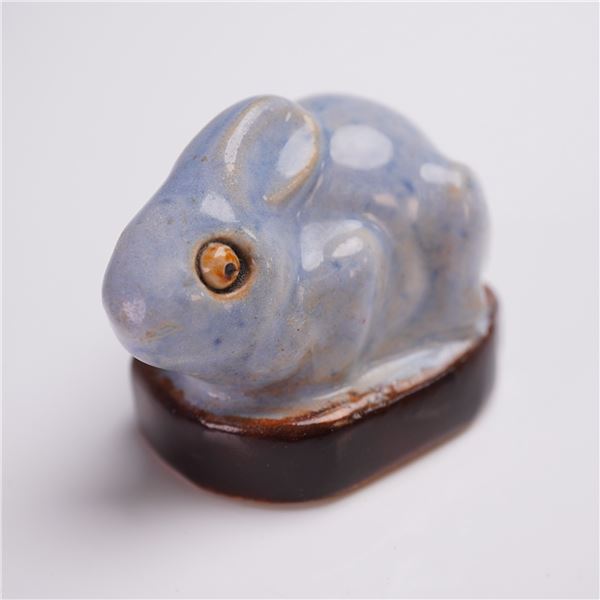 Royal Doulton Mark V. Marshall Stoneware Paperweight, Rabbit