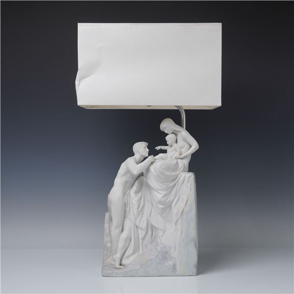 Lladro Porcelain Lamp, Family 1023467