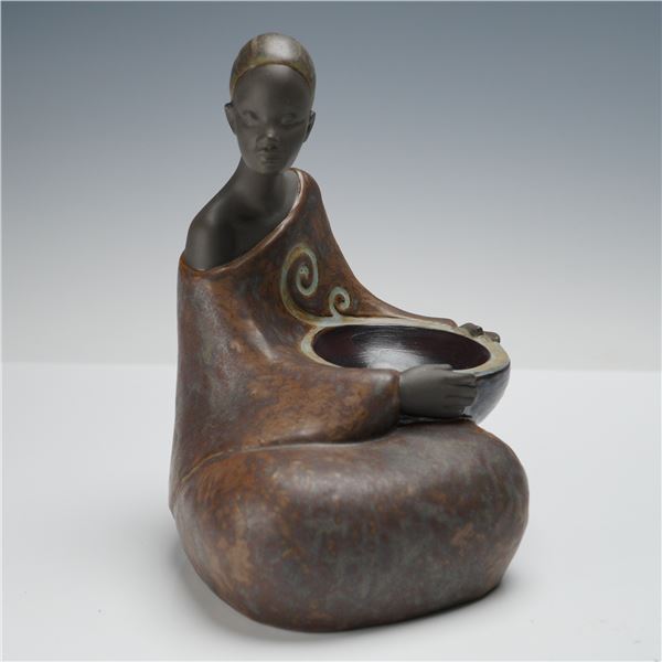 Lladro Figurine, Woman With Basket Pulse Of Africa 1012501