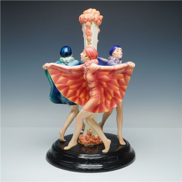 Goldscheider by Josef Lorenzl Art Deco Sculpture, The Captured Bird