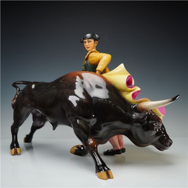Royal Doulton Bone China Sculpture, Matador and Bull HN2324