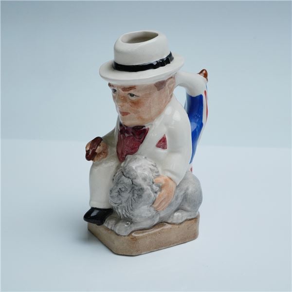 Kevin Francis Mini toby Jug, Churchill with Lion