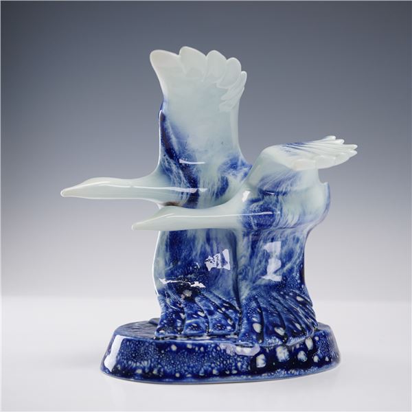 Royal Doulton Prototype Trial Flambe Figurine, Going Home - Flying Geese