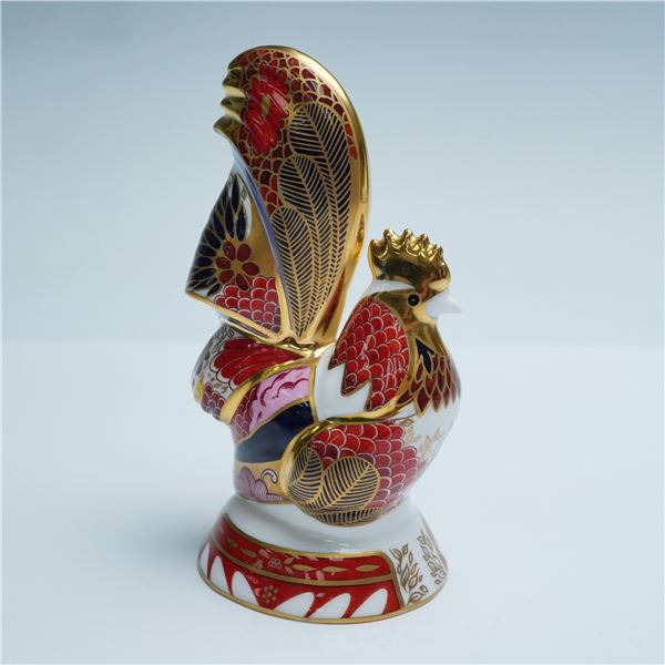 Royal Worcester Porcelain Candle Snuffer, Imari Cockerel