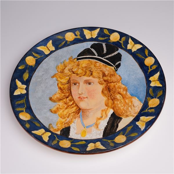 Doulton Lambeth by A. Neal Faience Wall Plate