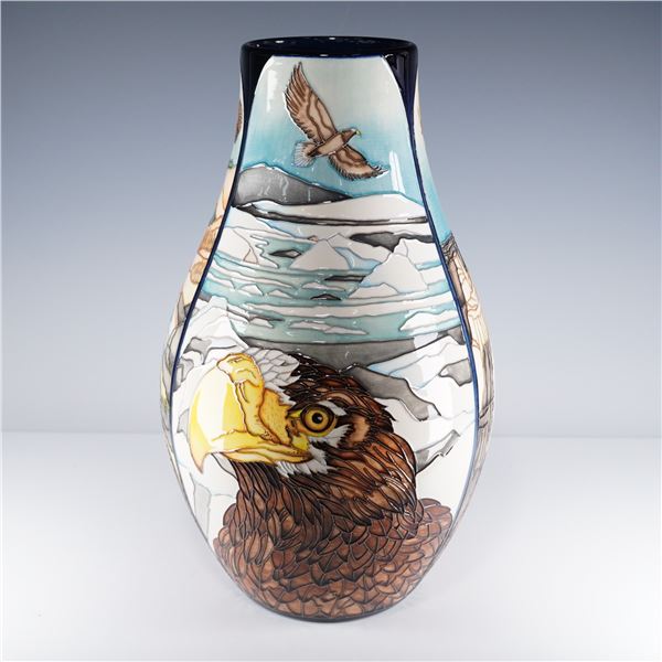 Moorcroft Pottery by Paul Hilditch Vase, On Eagles Wings