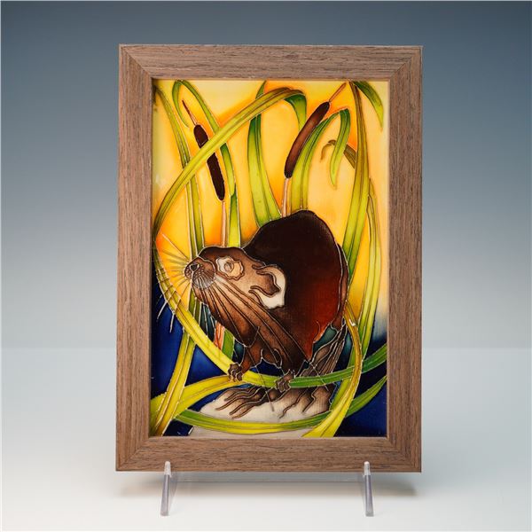 Moorcroft Pottery Plaque, Water Vole Haven