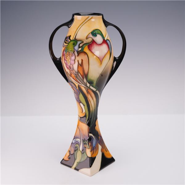 Moorcroft Pottery by Emma Bossons Vase, Fleur de Luce